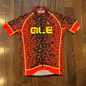 ALE Red and Black Cycling Jersey